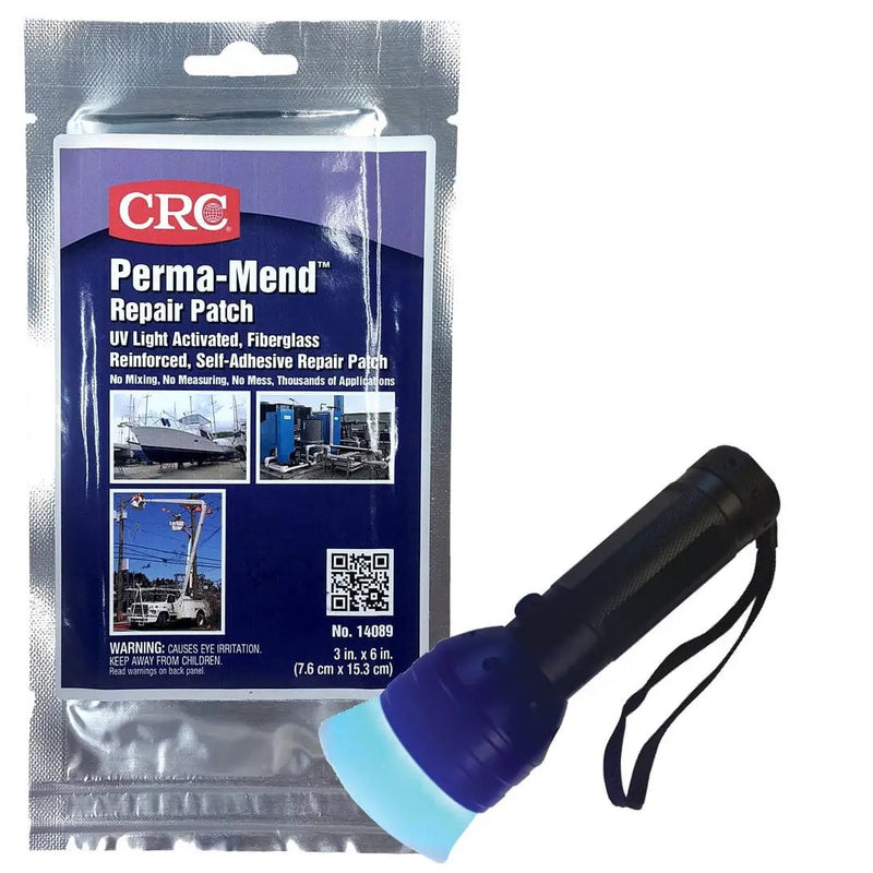 CRC CRC CRC Perma-Mend UV Flash Light CRC Perma-Mend UV Flash Light Repair Patch Kit