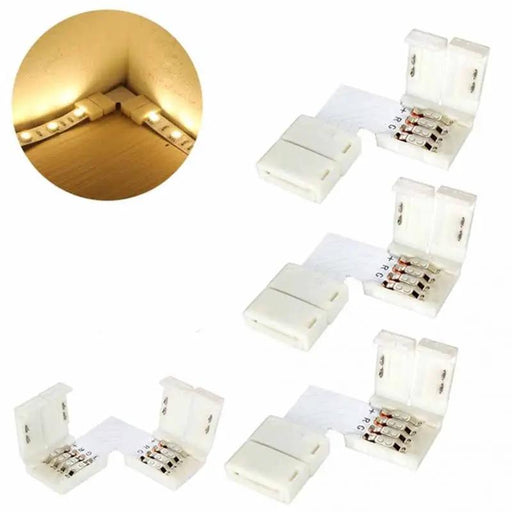 4X L Shape 5050 RGB LED Strip Light Corner Connector Adapter 90° Joint LD1278 – view 1