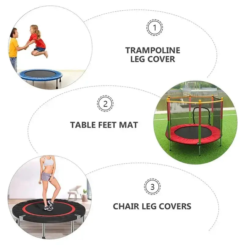 Habicare 6 Piece Trampoline Foot Pads for Trampoline Legs 6 Piece Trampoline Foot Pads for Trampoline Legs