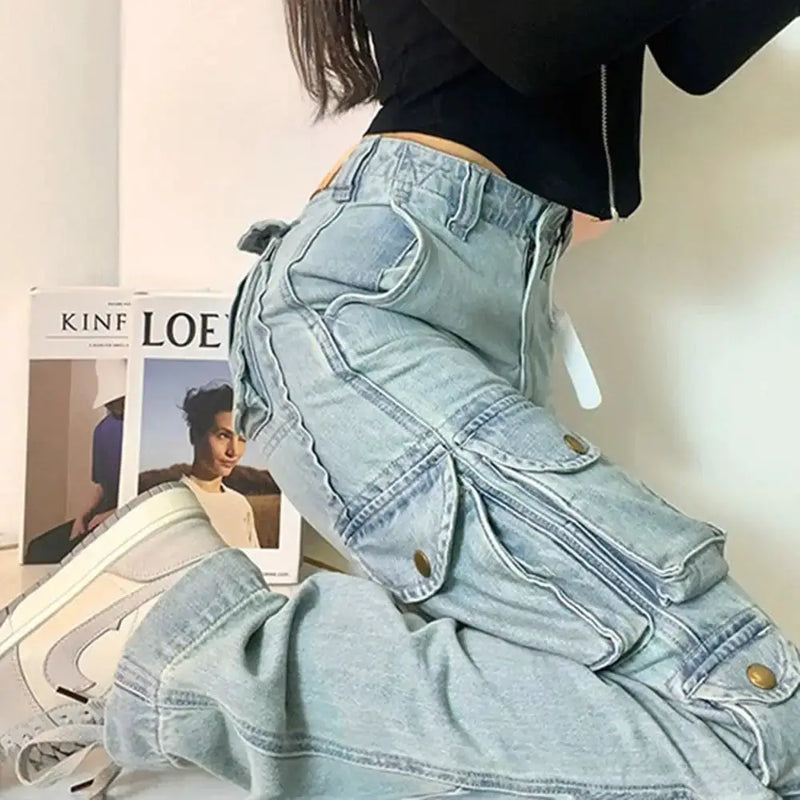 Women's High Street Multi-Pocket Cargo Jeans – view 4