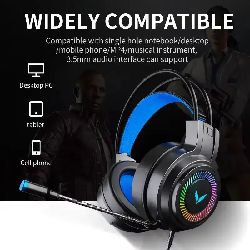 7.1 Gaming Headset with Mic & LED (3 coours available) – view 8