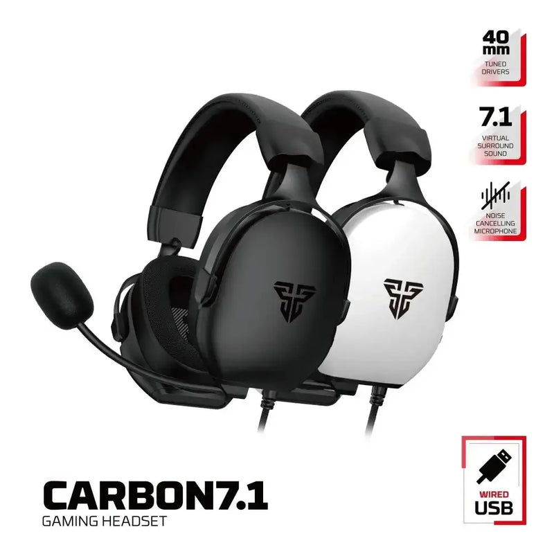 7.1 Wired Gaming Headset 40mm with Mic (available in Black & White) – view 2