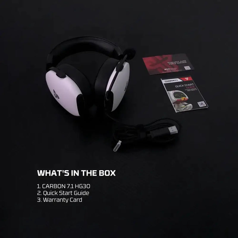 7.1 Wired Gaming Headset 40mm with Mic (available in Black & White) – view 12