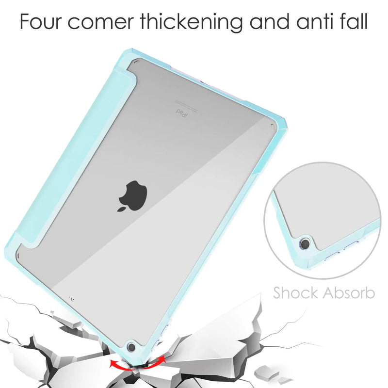 iPad 10.2 Case Cover Clear Back Pencil Holder Slot – view 5
