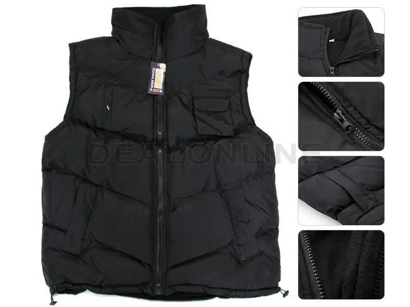 Fleece Lining Vest/Sleeveless Hooded Jacket - 4XL – view 2
