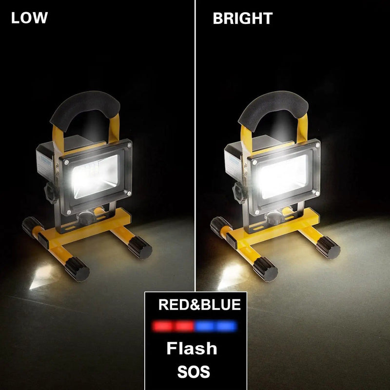 Rechargeable Portable LED Work Light with Stand,24LEDs,30W, Waterproof – view 2