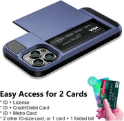 iPhone 15 Pro Max Case - Card Holder Drop Protection Screen Protector (PR8402 (2)) – view 3