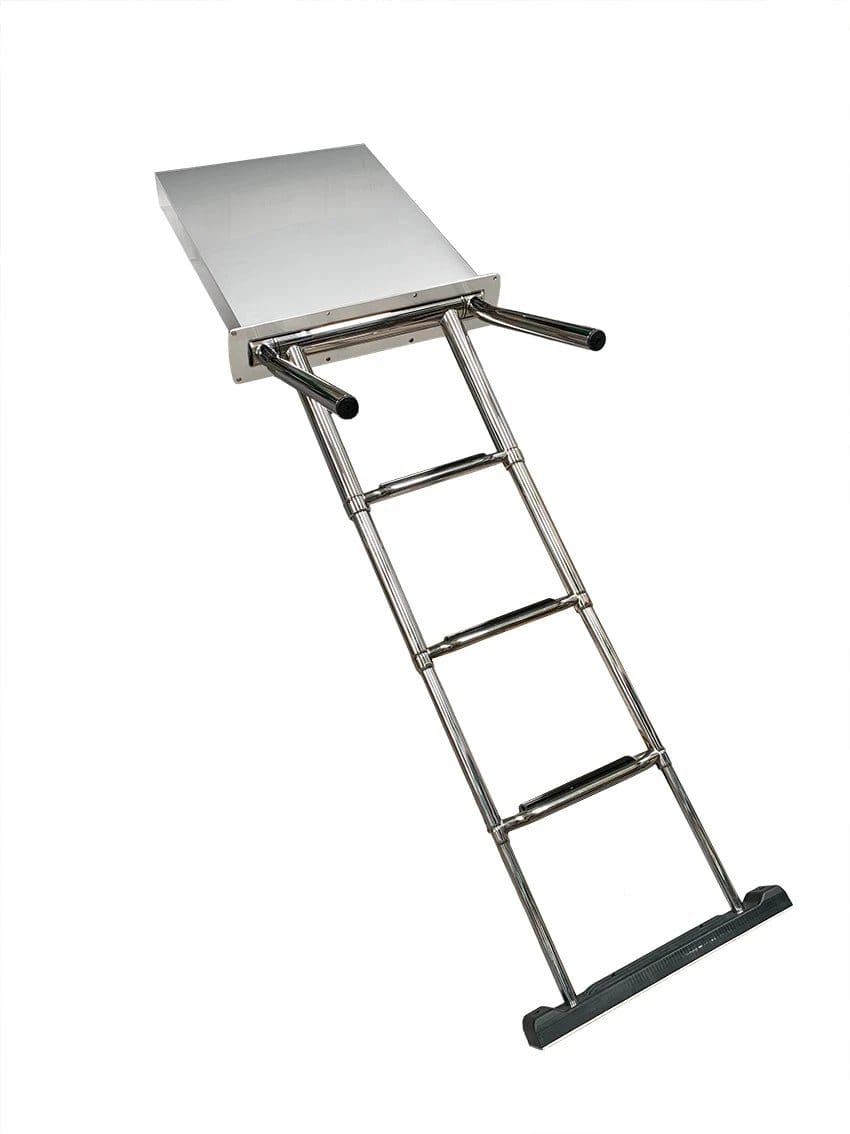4 Step Telescopic Cassette Ladder 316 Stainless Steel With Handles
