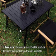 ECOTREK Table Aluminium Height Adjustable Egg Roll Camping Table – Portable Outdoor Table 89cm TYGM1521 Aluminium Height Adjustable Egg Roll Camping Table – Portable Outdoor Table 89cm TYGM1521
