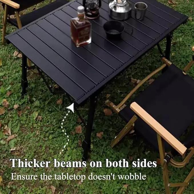 ECOTREK Table Aluminium Height Adjustable Egg Roll Camping Table – Portable Outdoor Table 89cm TYGM1521 Aluminium Height Adjustable Egg Roll Camping Table – Portable Outdoor Table 89cm TYGM1521