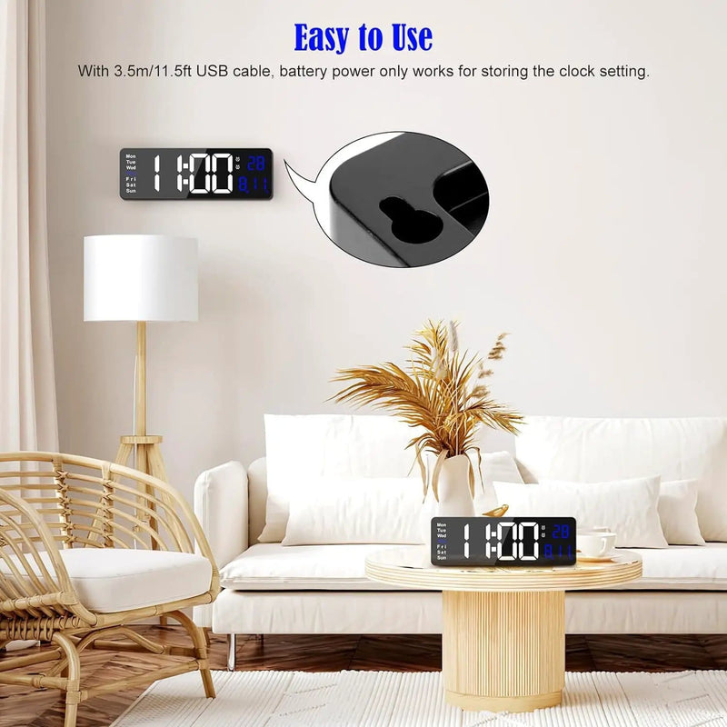 salelink.co.nz Unbranded 38.7cm Digital Wall Clock 38.7cm Digital Wall Clock (GZJ2492) | Action Outdoors NZ