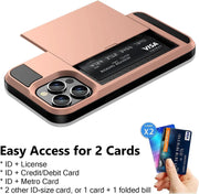 salelink.co.nz Unbranded iPhone 15 Pro Max Case iPhone 15 Pro Max Case - Card Holder Drop Protection Screen Protect...