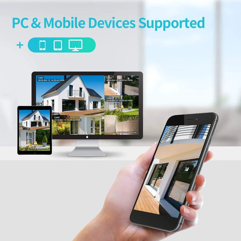 Kiwi Grab Kiwi Grab Include 1TB HDD 24hrs recording CCTV wireless security Camera NVR 4CH 1080P Include 1TB HDD 24hrs recording CCTV wireless security Camera NVR 4CH 1080P