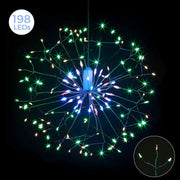 198 LED Hanging Starburst Firework Fairy String Light Lamp Party Xmas Decro – view 6