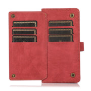 salelink.co.nz Unbranded iPhone 13 Pro Case Red PU Leather Flip Wallet Case For iPhone 13 Pro