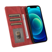 salelink.co.nz Unbranded iPhone 13 Pro Case Red PU Leather Flip Wallet Case For iPhone 13 Pro