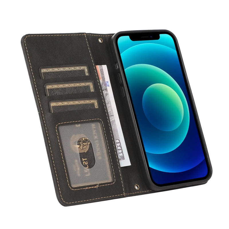 salelink.co.nz Unbranded iPhone 13 Pro Case iPhone 13 Pro Flip Wallet Case PU Leather Card Slots