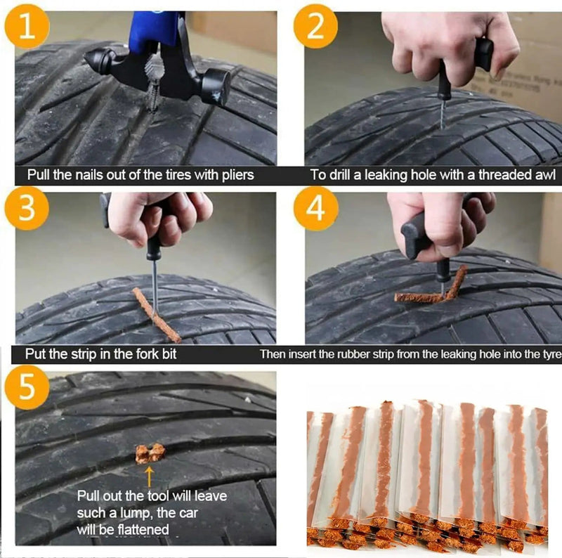 salelink.co.nz Unbranded Tyre Repair Plugs 100PCS Brown Tyre Repair Plugs 100PCS Brown | Action Outdoors NZ