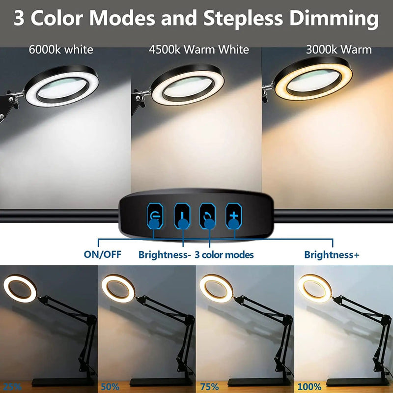 salelink.co.nz Unbranded Magnifying Lamp Desk Light Magnifying Lamp Desk Light | Action Outdoors NZ
