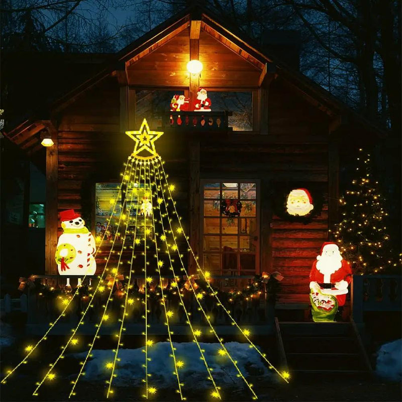 Christmas Lights Outdoor Waterfall Light Decoration – view 4