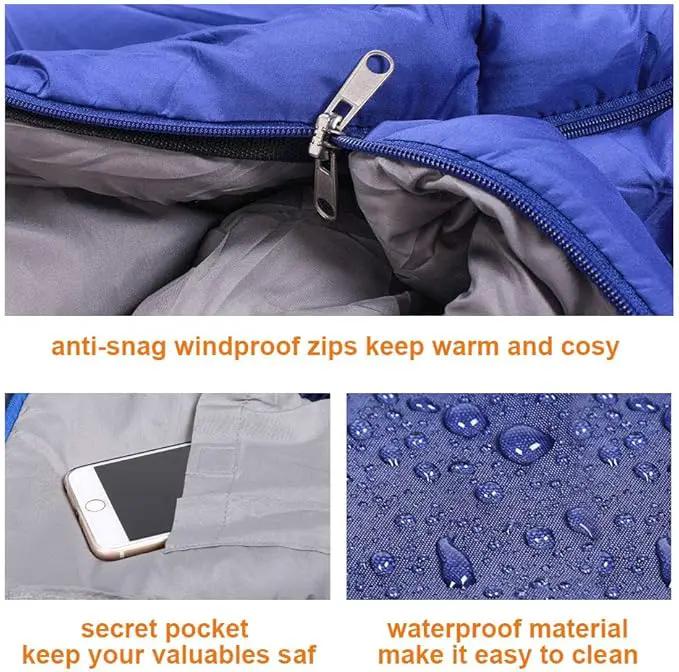 ECOTREK Sleeping bag 4-Season Adults Envelope Camping Sleeping Bag – Compact & Lightweight DYLF61327 4-Season Adults Envelope Camping Sleeping Bag – Compact & Lightweight DYLF61327
