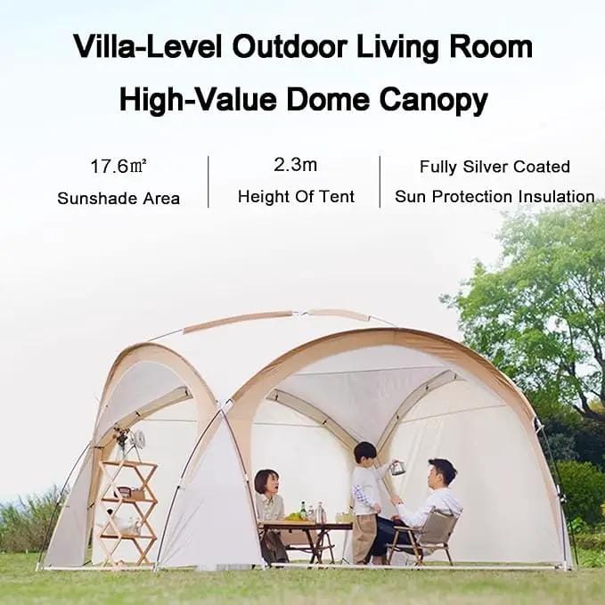 ECOTREK Canopy Dome Canopy Gazebo Tent – 4.2 × 4.2 × 2.3m LCF28517 Dome Canopy Gazebo Tent – 4.2 × 4.2 × 2.3m LCF28517