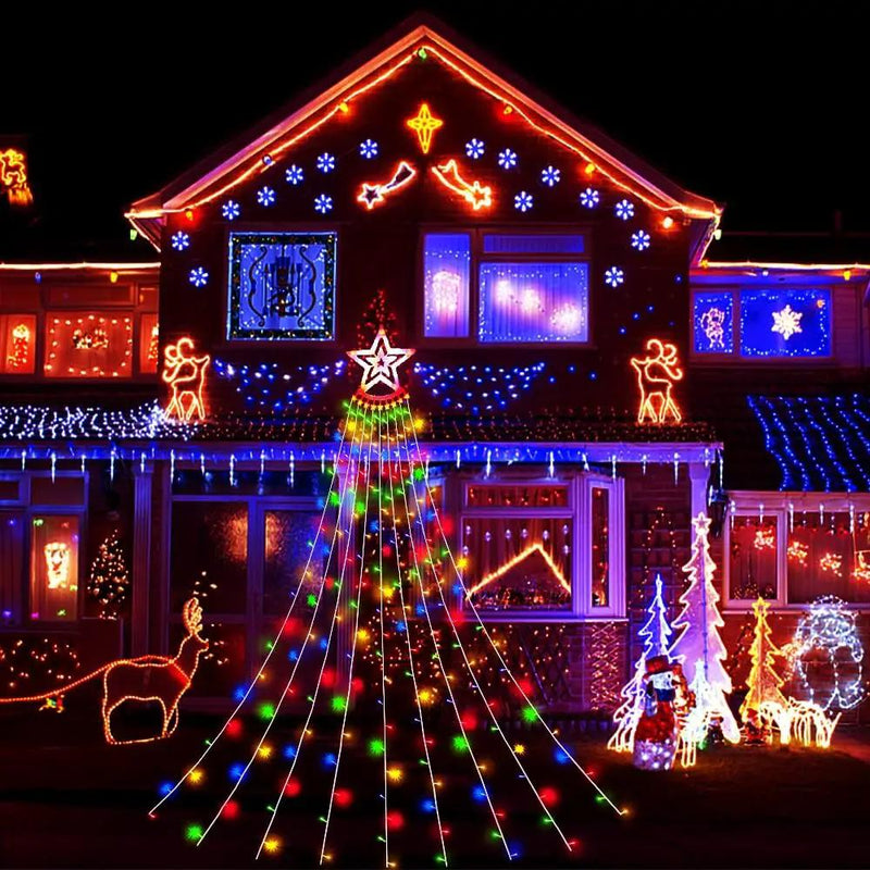 Solar Light Waterfall Light Christmas Lights – view 2