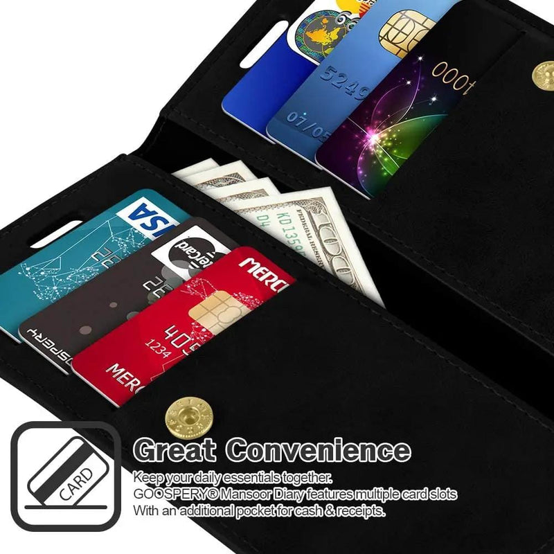iPhone 12 Pro Max Wallet Case Kickstand With 6 Card Slots Full Protection – view 2