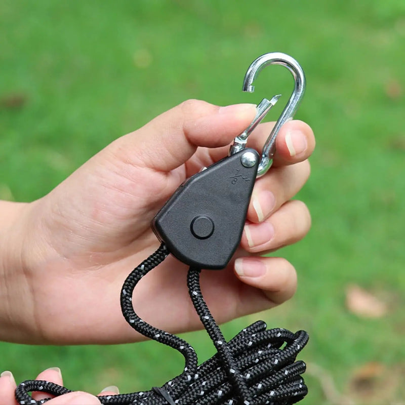 ECOTREK Ecotrek Reflective Ratchet Guy Ropes – Adjustable Tent Tie Down Ropes with Pulley JP5687 Ecotrek Reflective Ratchet Guy Ropes – Adjustable Tent Tie Down Ropes with Pulley JP5687