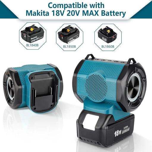 Bluetooth Speaker fits Makita 18V Battery – view 2