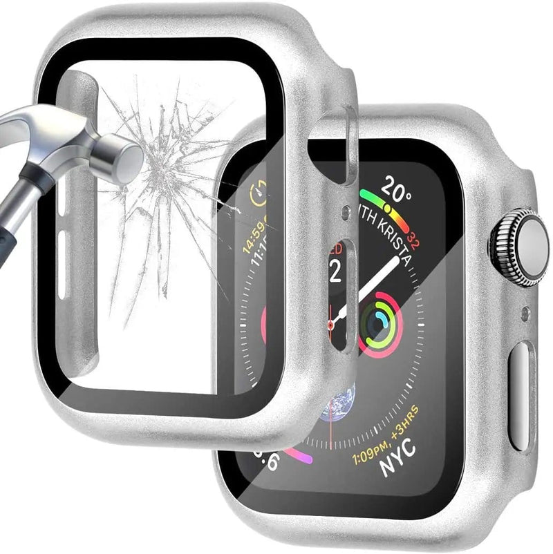 For Apple Watch 44mm Case+Tempered Glass Screen Protector Series 4 5 6 SE SE2 – view 1