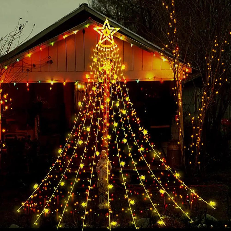 Christmas Lights Outdoor Waterfall Light Decoration – view 1