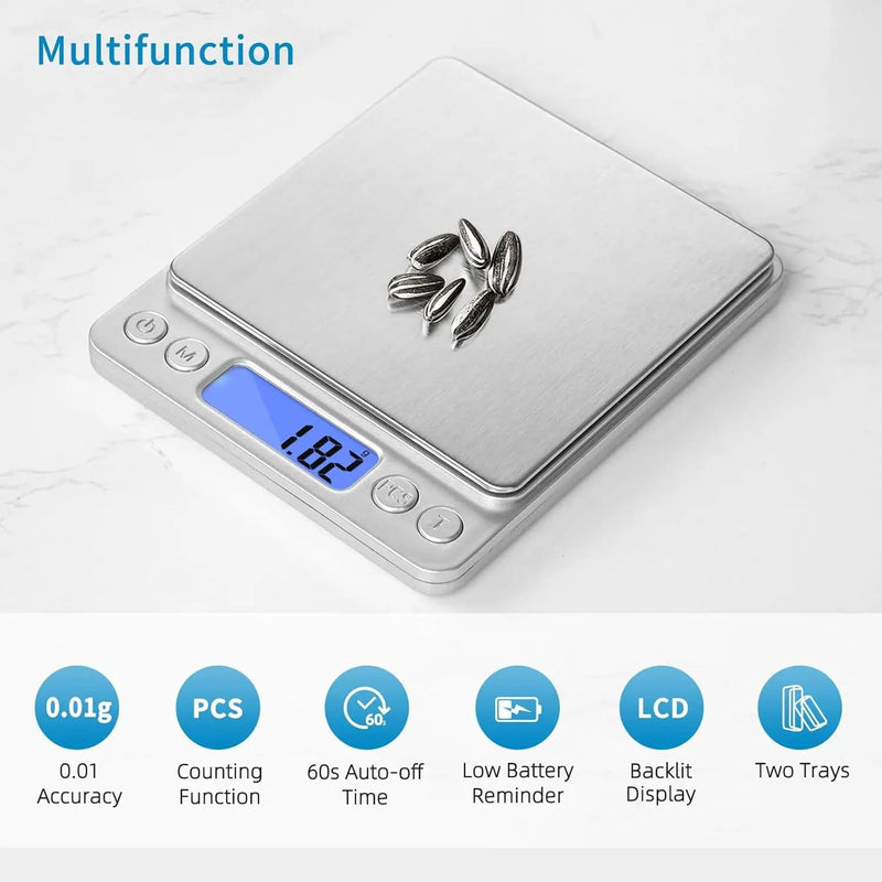 salelink.co.nz Unbranded Kitchen Scale 500g/ 0.01g Weight Scale Kitchen Scale 500g/ 0.01g Weight Scale | Action Outdoors NZ
