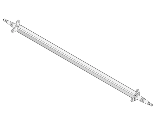 Trojan Straight Beam Axle Disc Braked 1500kg Galvanised For Heavy Duty Trailers Durable – view 1