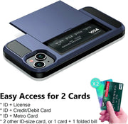 salelink.co.nz Unbranded iPhone 15 Plus Case iPhone 15 Plus Case - Card Holder Drop Protection Screen Protector ...