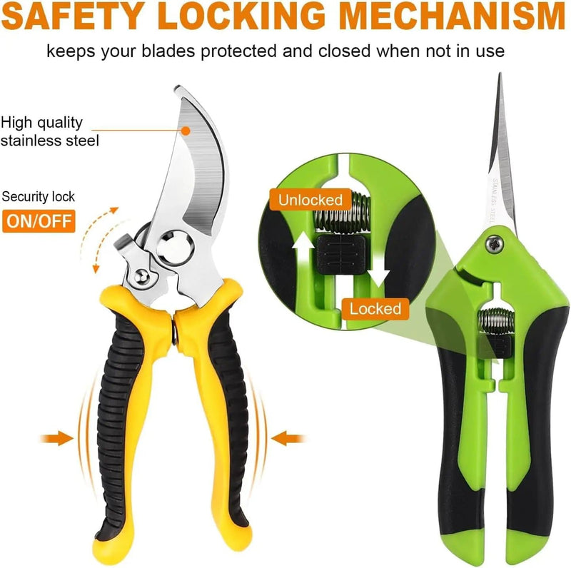 3PCS Garden Pruning Scissors Shears Clippers Set – view 5