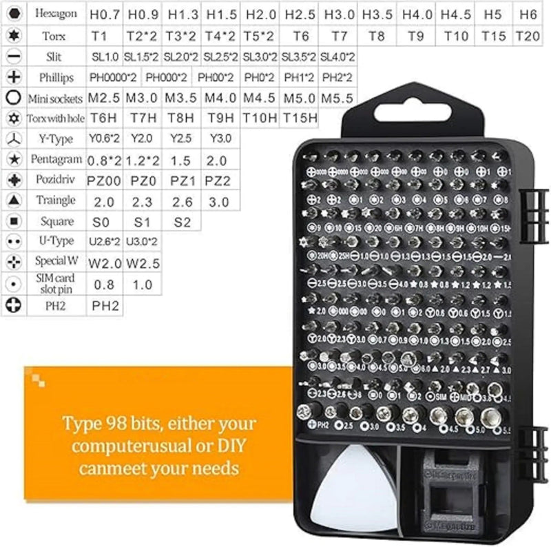 ECOTREK tool Magnetic Precision Screwdriver Set – 115 in 1  Multi Tool Kit for Electronics & DIY Repair DF5013 Magnetic Precision Screwdriver Set – 115 in 1  Multi Tool Kit for Electronics & DIY Repair DF5013