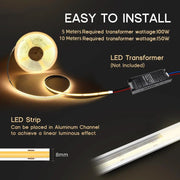 salelink.co.nz Unbranded 24V COB Warm White 10M LED Strip Light 24V COB LED Strip Light 10M Warm White Flexible