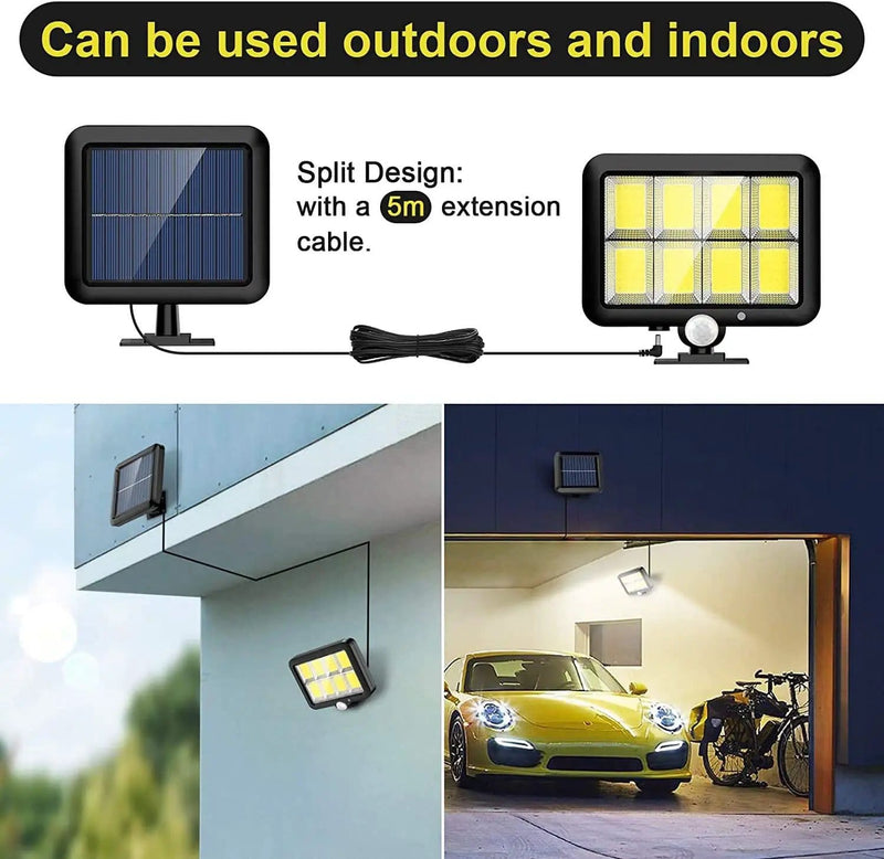 Solar Light Motion Sensor Security Led Flood Light Outdoor Garden Light – view 4