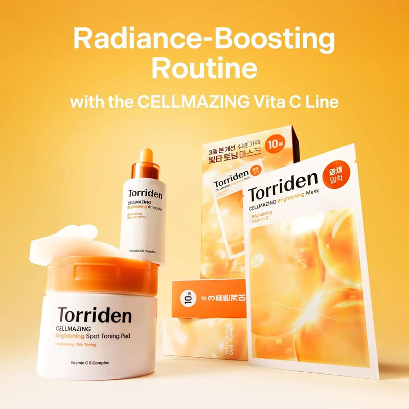 Poppy Gifts Skin Care Torriden Cellmazing Vita C Brightening Mask 10 Pack Torriden Cellmazing Vita C Brightening Mask 10 Pack