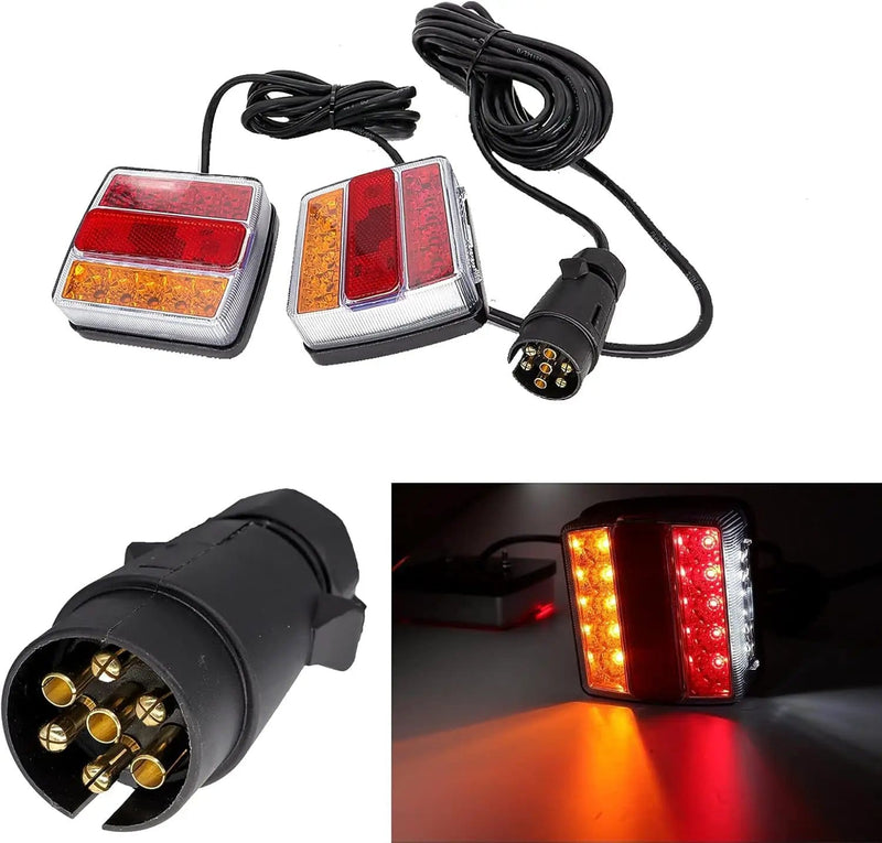 Magnetic LED Trailer Light Kit with 7 Pin Plug – view 1