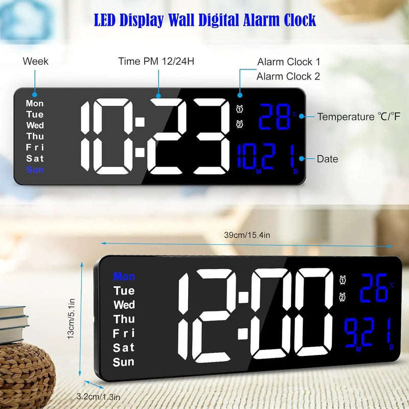 salelink.co.nz Unbranded 38.7cm Digital Wall Clock 38.7cm Digital Wall Clock (GZJ2492) | Action Outdoors NZ