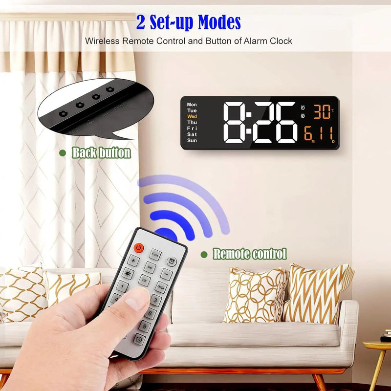 salelink.co.nz Unbranded 38.7cm Digital Wall Clock 38.7cm Digital Wall Clock (GZJ2492) | Action Outdoors NZ