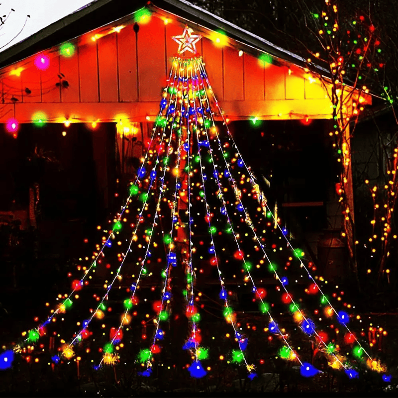Solar Light Waterfall Light Christmas Lights – view 1