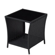 PE/PVC Rattan Patio Chairs & Round Table 3PC Set – view 5