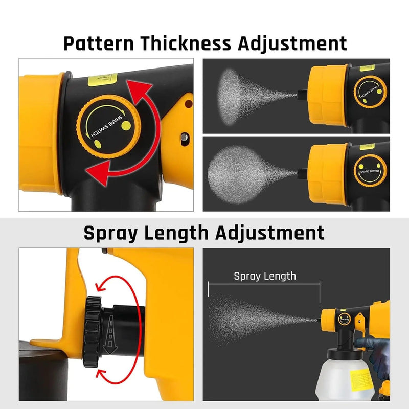 Cordless Spray Gun Paint Sprayer Fits Dewalt 18V Battery – view 3
