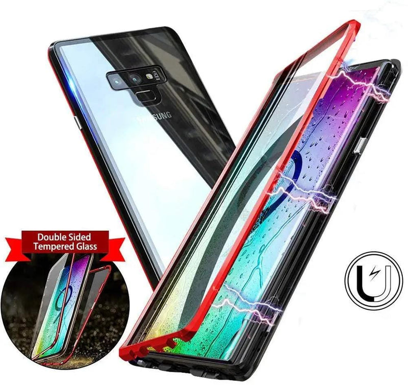 salelink.co.nz Unbranded Samsung Note 9 Case Samsung Note 9 Magnetic Case With Tempered Glass