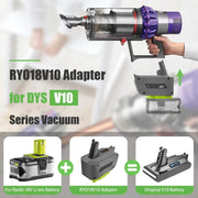 Ryobi 18V Battery to Dyson V10 Battery Adapter Converter – view 5