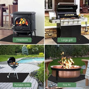 ECOTREK BBQ & Outdoor Cooking Ecotrek BBQ Grill Mat - Fireproof Deck & Patio Protector, Double-Sided Waterproof Oil-Proof HC12101 Ecotrek BBQ Grill Mat - Fireproof Deck & Patio Protector, Double-Sided Waterproof Oil-Proof HC12101