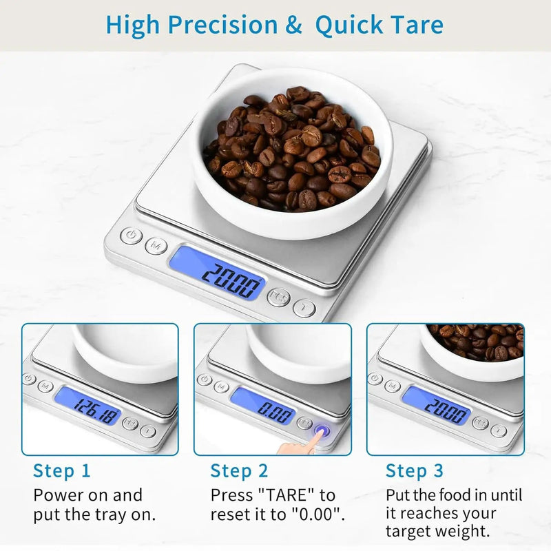 salelink.co.nz Unbranded Kitchen Scale 500g/ 0.01g Weight Scale Kitchen Scale 500g/ 0.01g Weight Scale | Action Outdoors NZ